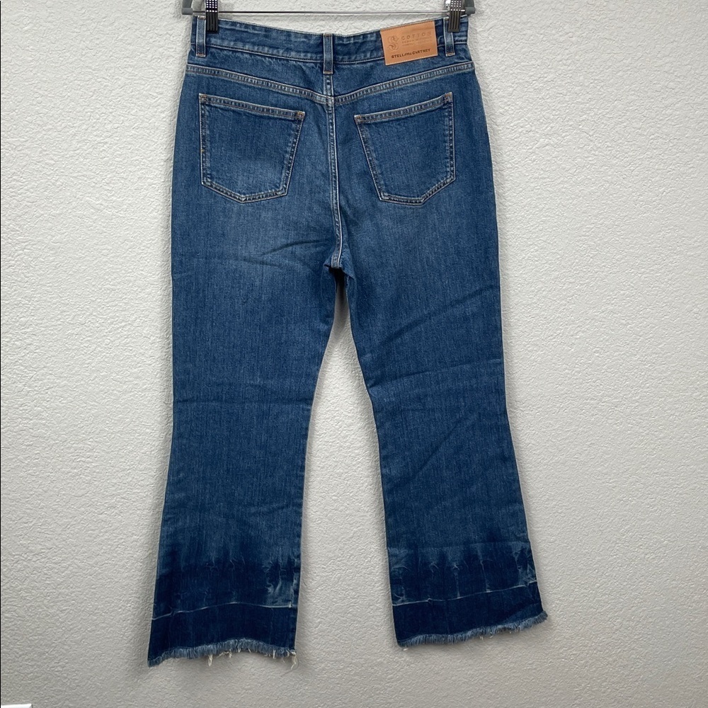 NWT Stella McCartney Vintage Dark Blue 90s Crop Flare Jeans Sz 30 - Picture 6 of 16